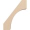 Ekena Millwork 5-inch W x 14-inch D x 18-inch H Westlake Rough Cedar Woodgrain TimberThane Knee Brace, Primed BRCUR05X14X18WTLRCPR - alternate 4